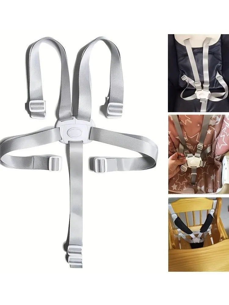 Ceinture de sécurité universelle pour bébé, harnais à 3/5 points, ceintures de chaise d'alimentation pour salle à manger, ceinture de Protection pour bébé, siège de déjeuner, ceinture fixe de couchage