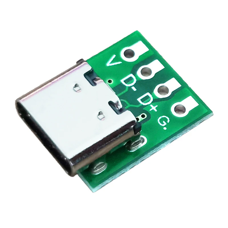 10Pcs Type-C USB 3.1 Connector 16 Pin Test PCB Board Adapter TYPE C Female Socket For Data Line Wire Cable Transfer DIY