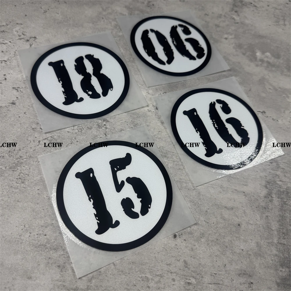 

Round Shape Racing Number Motorbike Stickers Car Styling Fuel Tank Fairing Helmet Windshidld Decal