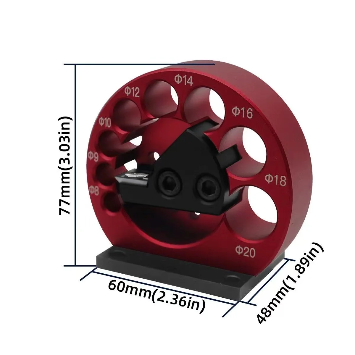 Alüminyum alaşım 8-Holes dübel Maker Jig kiti 8mm-20mm ile karbür bıçakları ağaç İşleme elektrikli matkap freze dübel yardımcı aracı