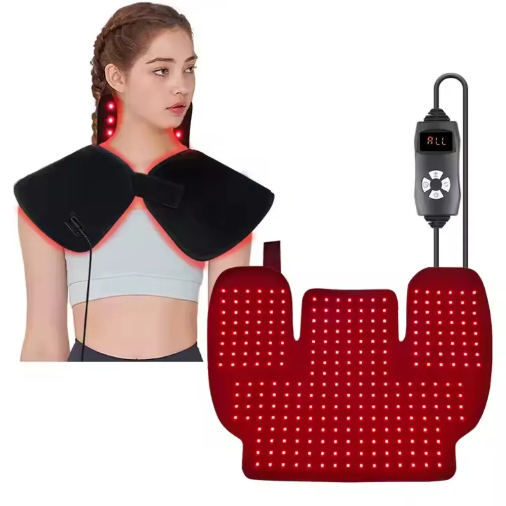 

NEW Wearable Pad 288Pcs LED 660NM 850NM Dual-chip Near Infrared Back Pain Relief Wrap Pad Red Light Therapy Neck Shoulder Device