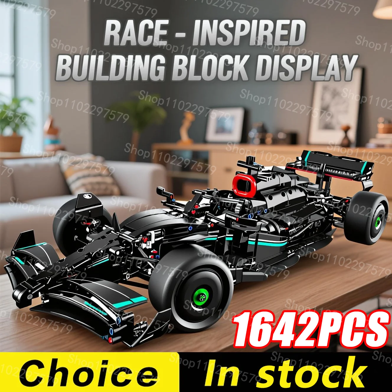 1642 pièces W14 E Performance Racing Car 42171 Groupe mécanique 1:8 Blocs de construction Voiture de sport Détails réalistes Véhicules Modèle