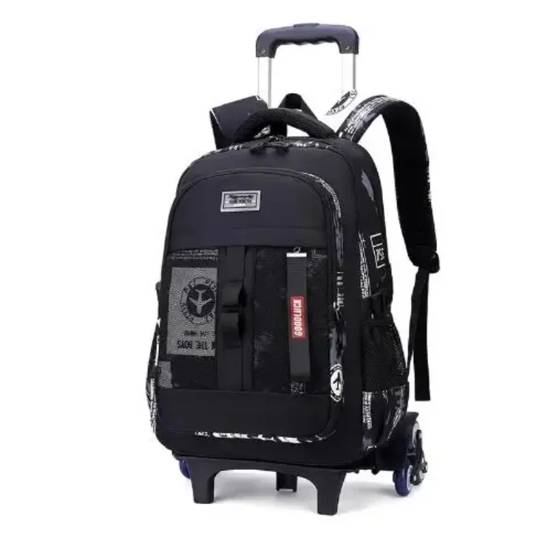 New Wheeled Satchel  Trolley Bag on Wheels for Boys School Rolling Backpack Bags with Cart School Bag Teenagers