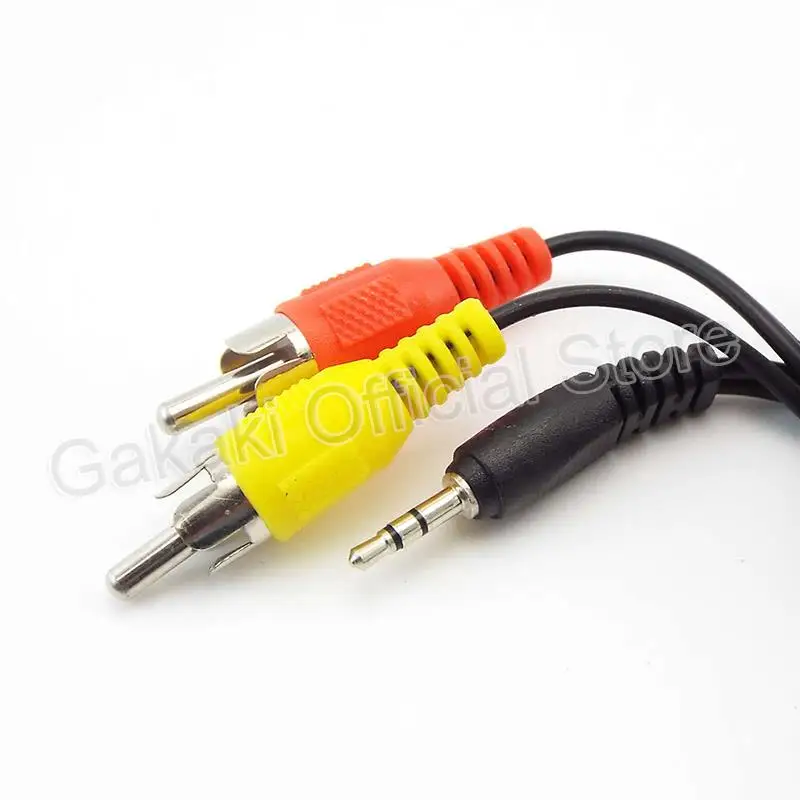1M/1.5M/3M/5M 2.5Mm Mannelijke Plug Jack Naar Dual Rca Connector audio Splitter Naar 2 Rca Audio Kabels