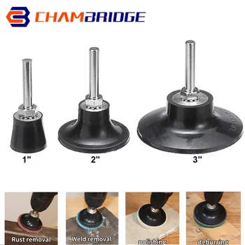 1 2 3 Zoll Schleifscheiben Halter Roll Lock Disc Pad Schnellwechselscheibe Backup Pad mit 6 mm Schaft für Stabschleifer Bohrmaschine