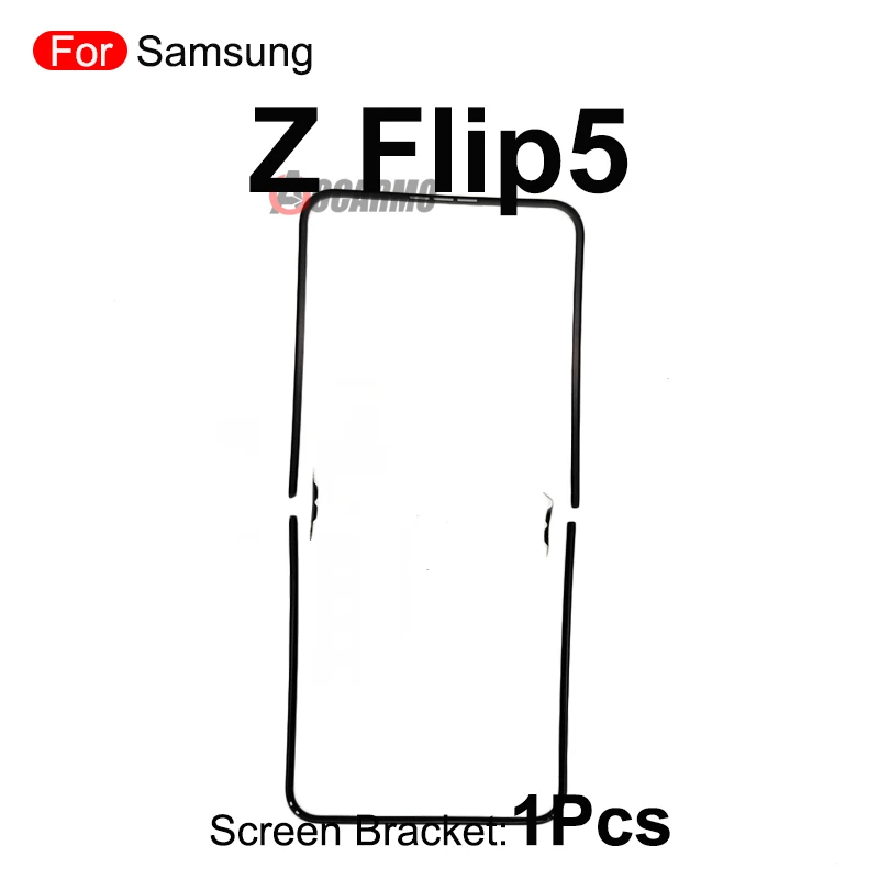 Für Samsung Galaxy Z Flip 5 Falten 3 4 5 6 Flip6 Z Flip4 Frontscheibe Stand Mittleren Lünette Rahmen LCD Display Halterung Kunststoff Hoder