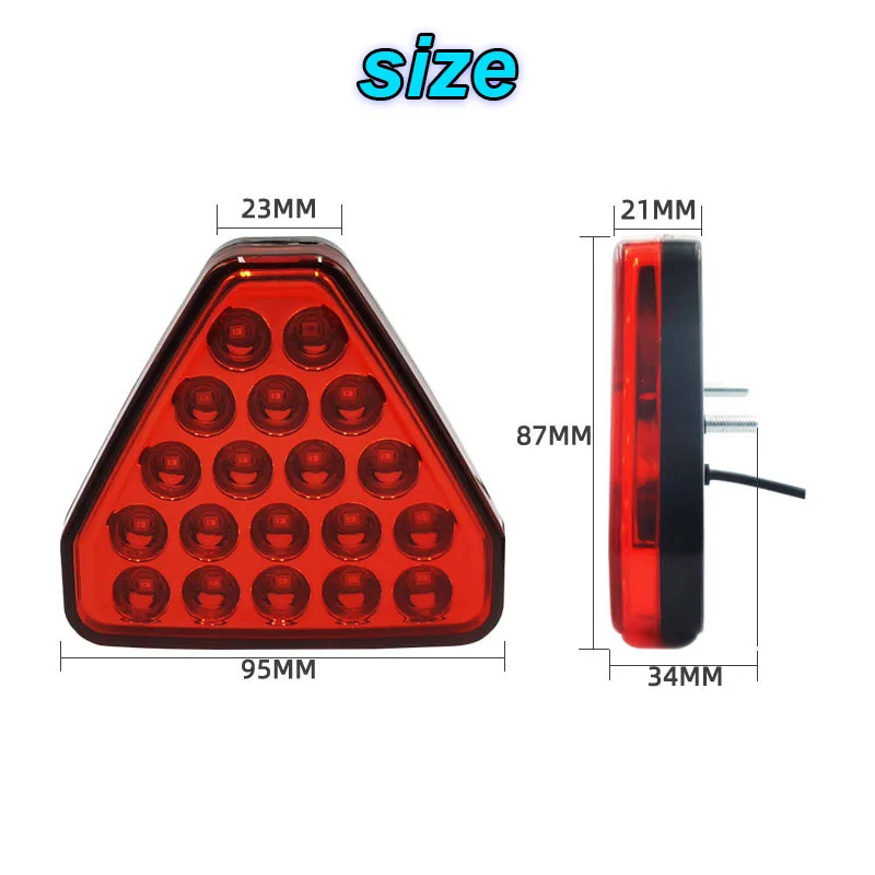 

LED Brake Tail Light Flash Rear Tail Light Brake Cruise Light Warning Reverse Stop Safety Lamps 12V Singal Lamp Car Motorcycle