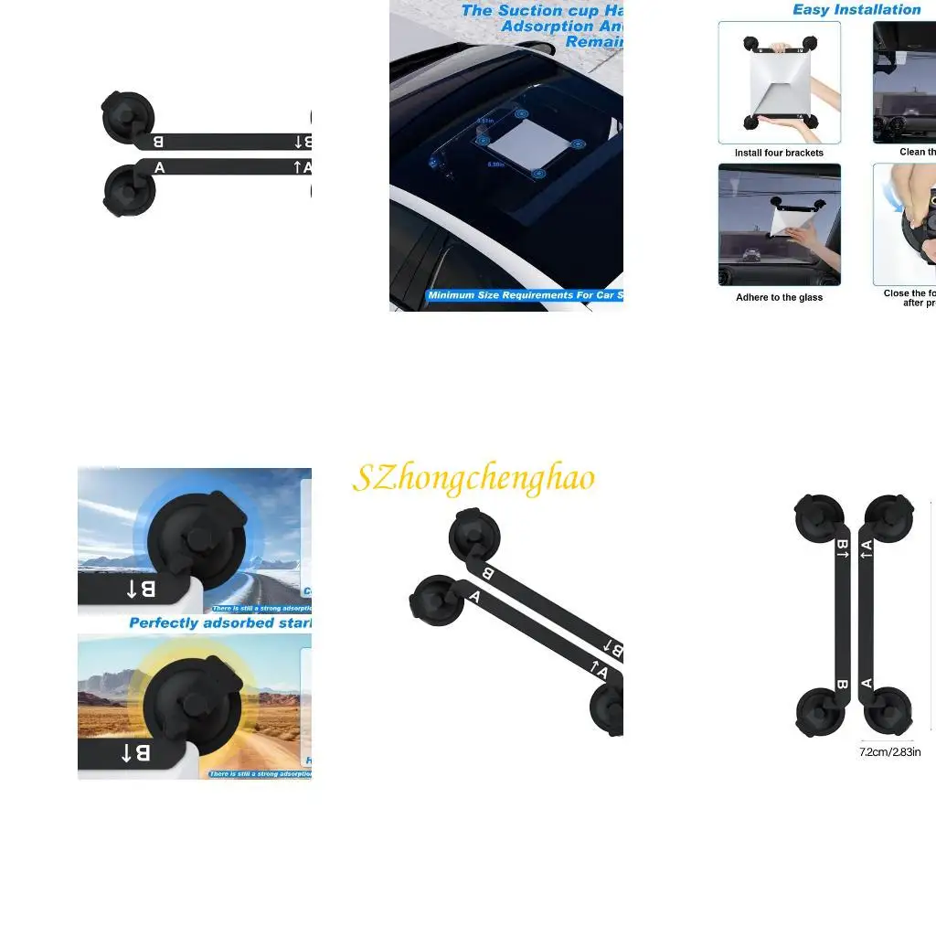 

Vehicle Suction Cup Holder for Mini Satellite Car Window Glass Mounting Bracket 601D