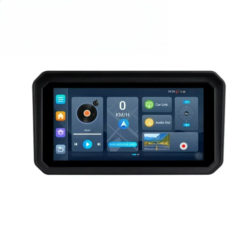 M23 6 Touch Screen DVR TP 5G WiFi Bluetooth 5.0 IP67 Android 14 Motorcycle Wireless CarPlay Android Auto