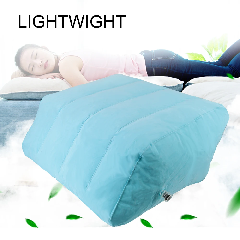 PVC Inflatable Leg Pillow Rest Pillow Cushion Portable Knee Pillow Soft Lightweight Pregnant Woman Foot Lift