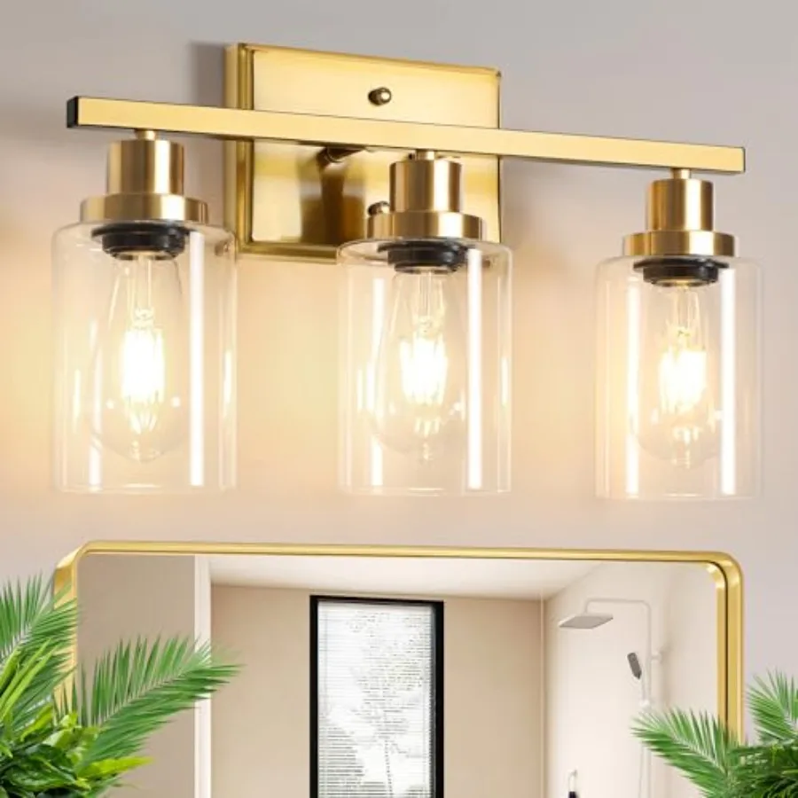 

Настенные светильники Ascher для ванной комнаты с прозрачным стеклянным плафоном, настенные бра для зеркала, кухни, гостиной, галереи, E26