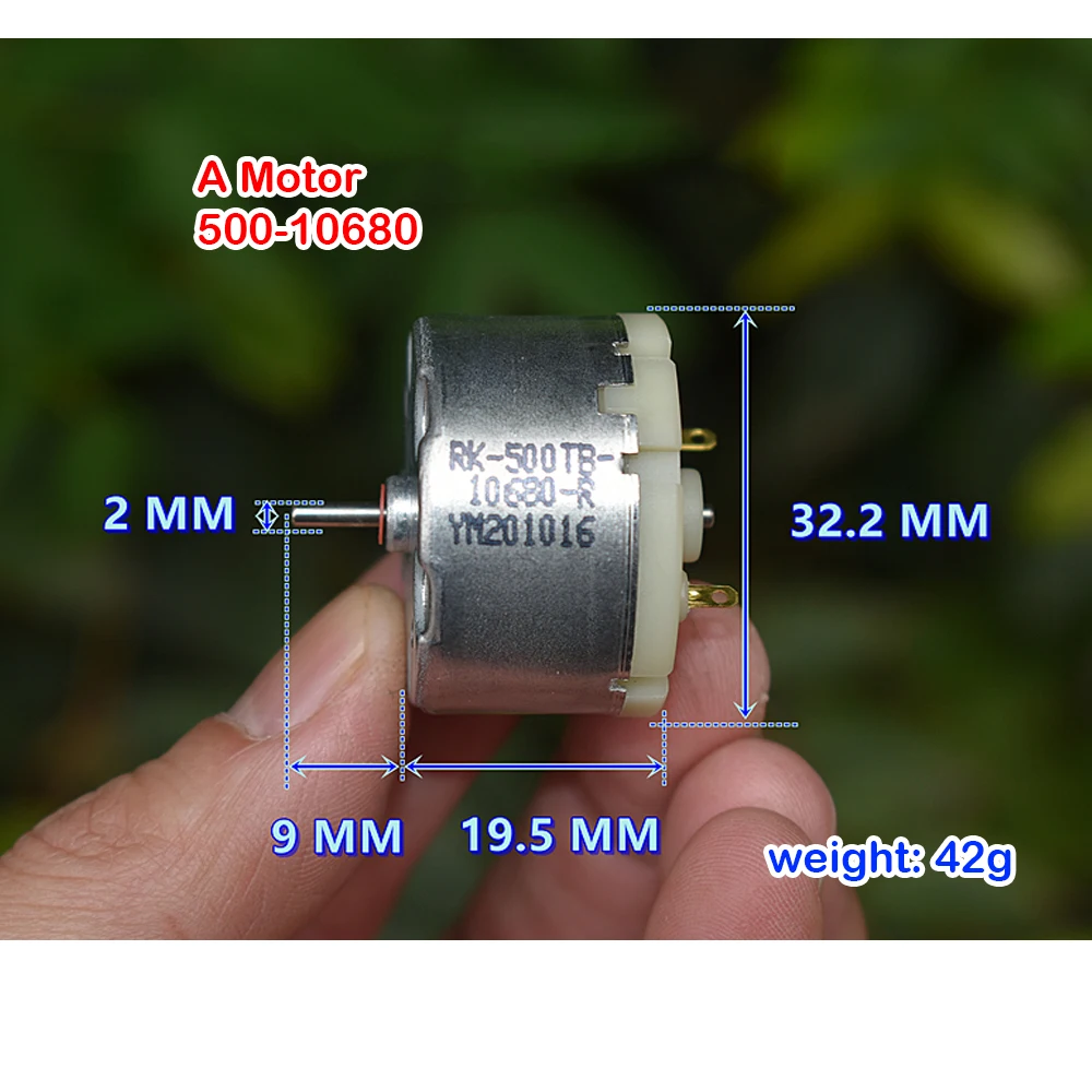 Micro 500TB-10680 Motor Carbon Brush Motor Humidifier Motor DC 12V 4000RPM Mute Motor Micro 32mm Round Motor