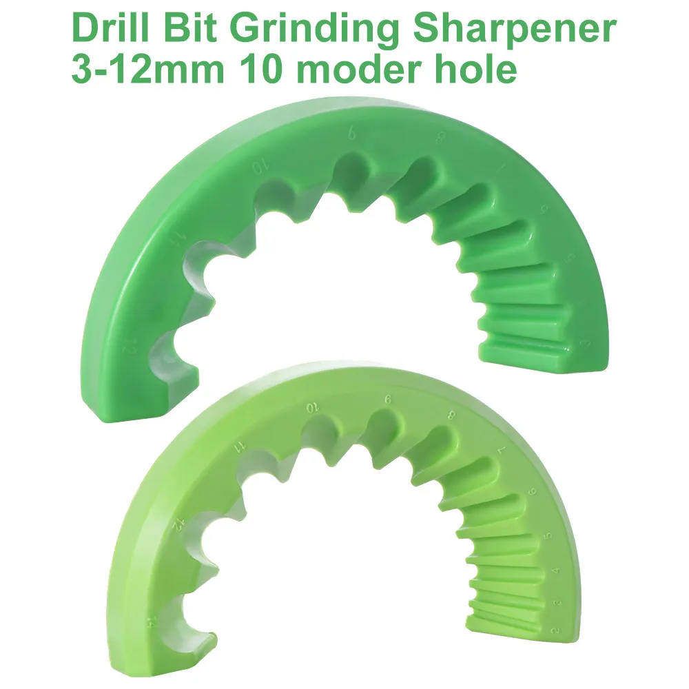 3-12mm Drill Bit Grinding Sharpener Efficient 10 Model Hole Angle Grinder Drill Bit Bracket Multi specification Plastic
