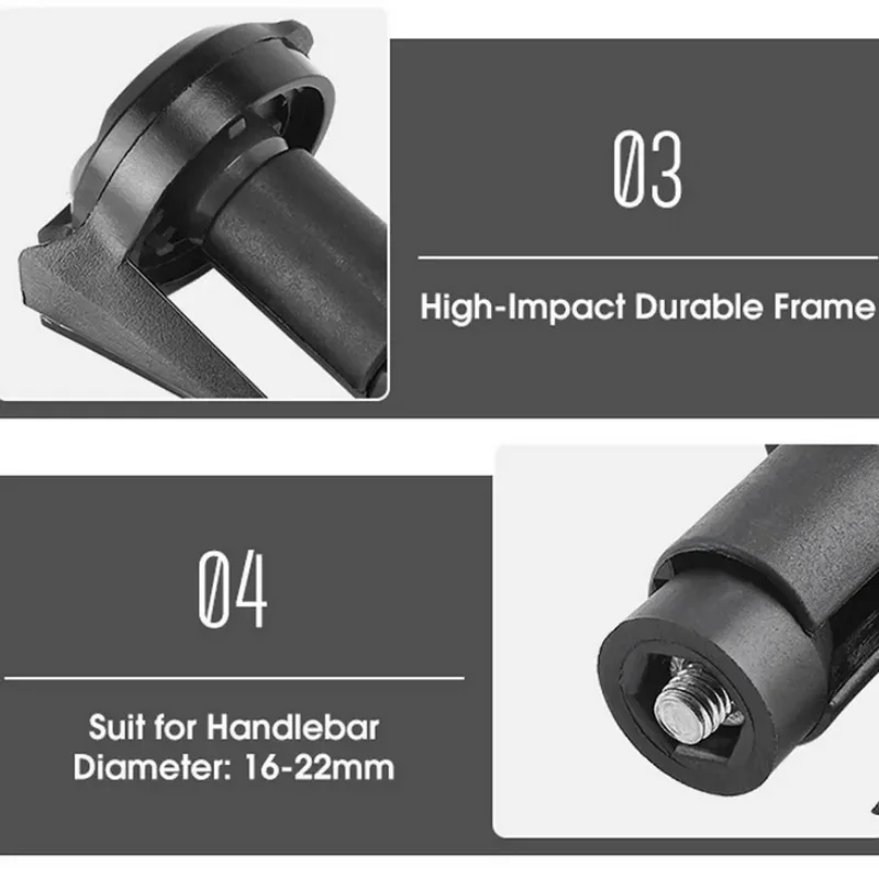 Cycling Mirror 360 Rotation Flexible 16-22mm Bike Handlebar Mirror Handlebar End Mirror Bicycle Rearview Mirror Rearview Mirror