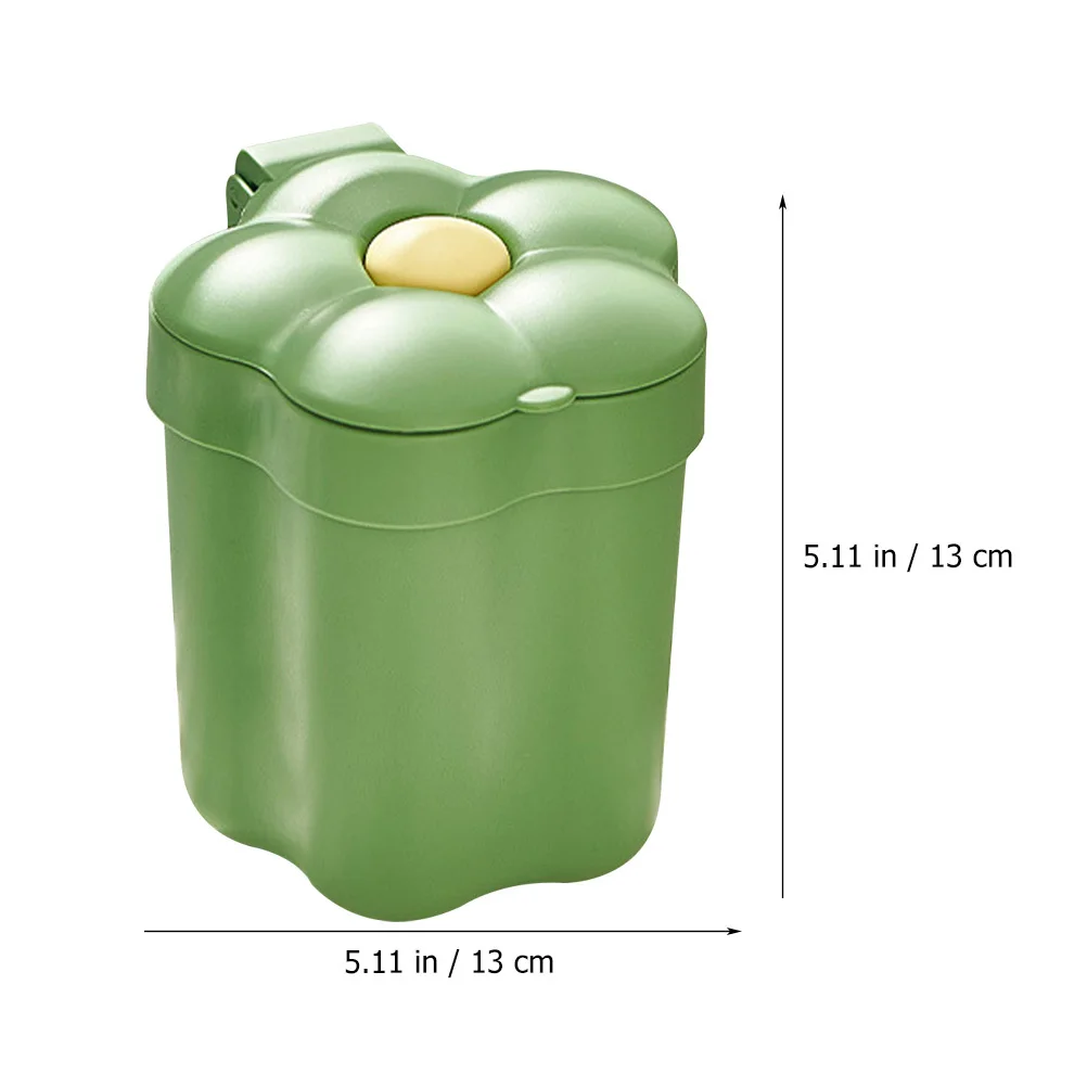 

Flower Shaped Small Desktop Garbage Can Decorative Trash Bin Bedside Rubbish Bin Convenient Home Office Wastebasket