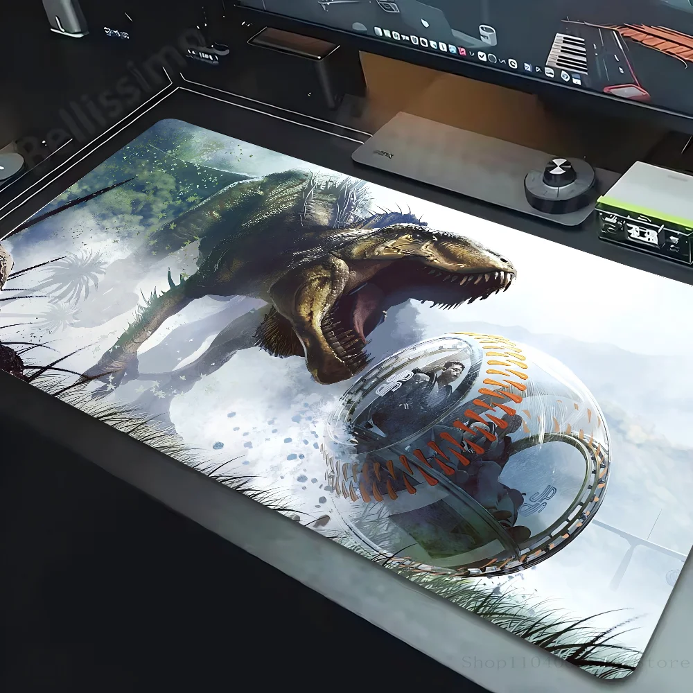 Jurassic Park D-Dinosaur Mousepad Non-slip Suitable For Office Computers Laptops E-sports Game Desk Mats XXL Keyboard