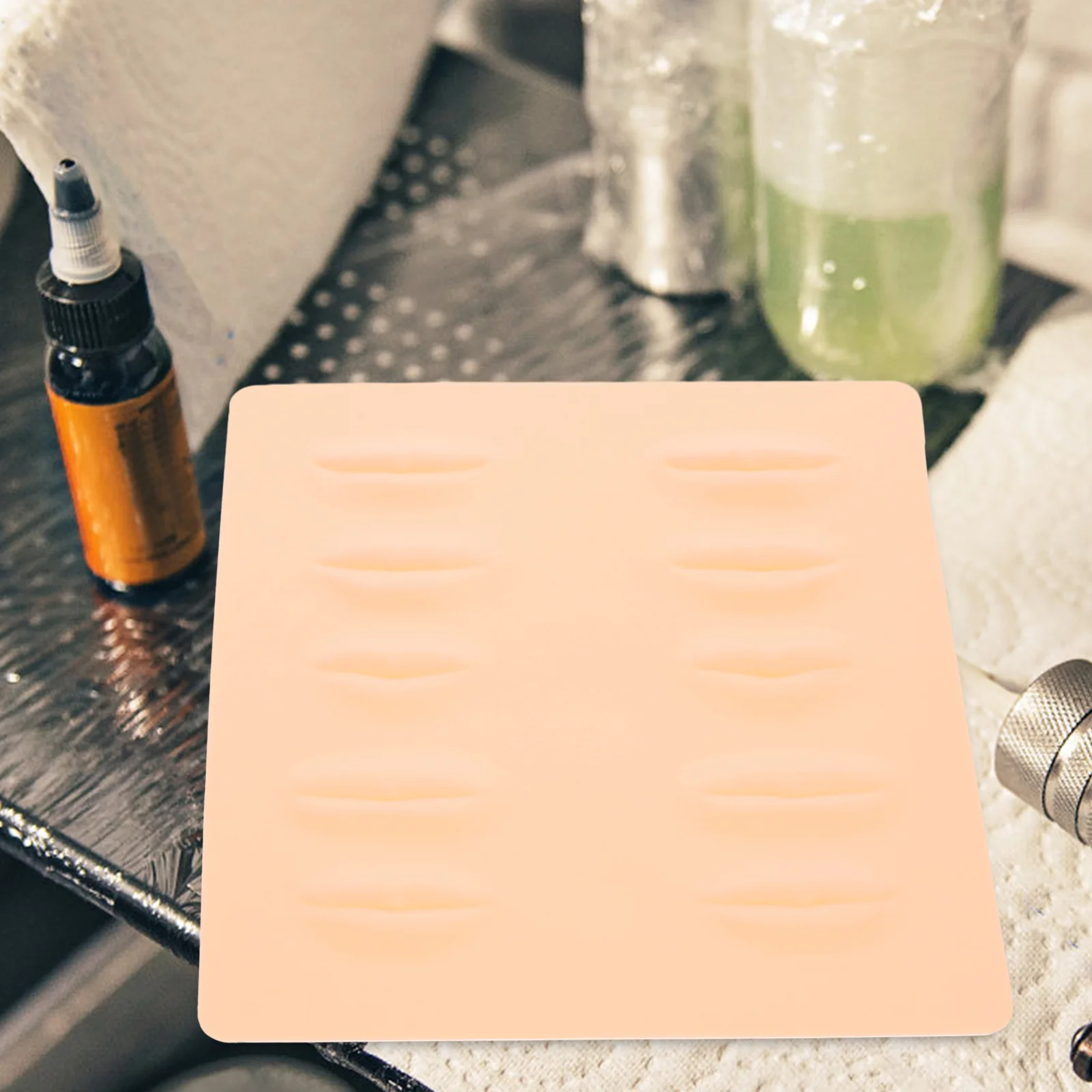 

Microblading Practice Skin Silicone Sheets For Eyebrow Eyeliner Tattoo Training 3D Fake Skin Pad Tools