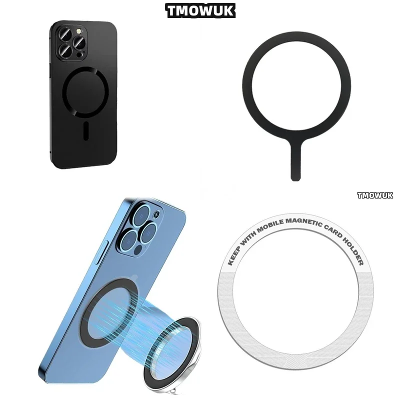 

Для OnePlus 13, 12, 9, Ace 2, 3, 3V, 2V Pro, Nord — кольцо-наклейка для беспроводной зарядки Magsafe с металлической пластиной