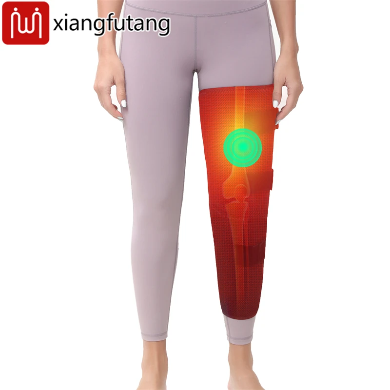 Leg Heating Pad with Vibration Massager Thigh Knee Calf Warmer Long Leg Heated Wrap for Pain Relief and Sports Injury Recovery