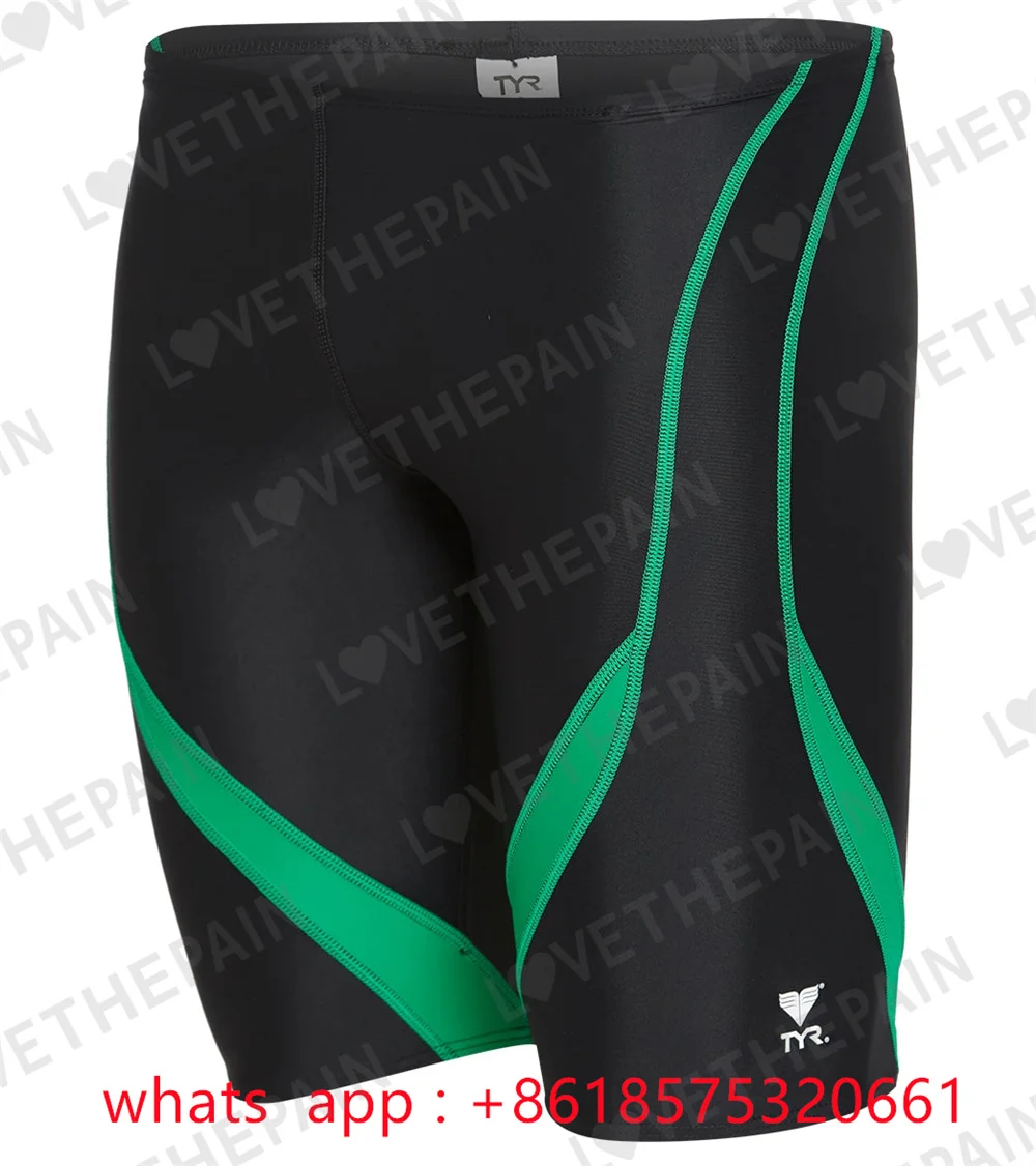 Tyr Men's Alliance Splice Jammer Swimsuit Swimwear Training Swim Shorts Trunks Beach Tight Swimming Pants Jammer Sports Surf