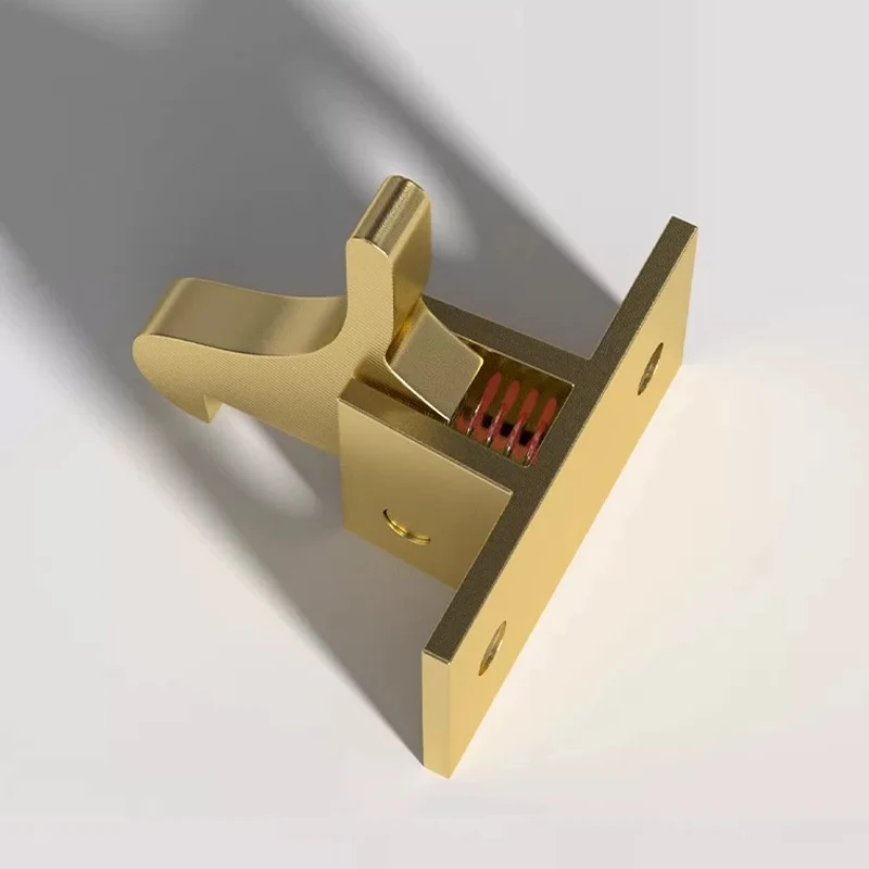 AOBT 1PCS Bird Shaped Buckle 28*16mm Door Window Compact Brass Spring Latch Lock Retro Cabinet Elbow Buckle Low Noise Home Hardw