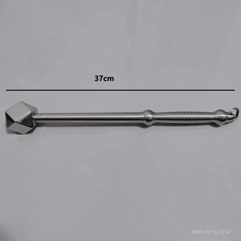 Outdoor Portable EDC Handmade Stainless Steel Short Hammer Car Mounted Window Breaking Defense Tool