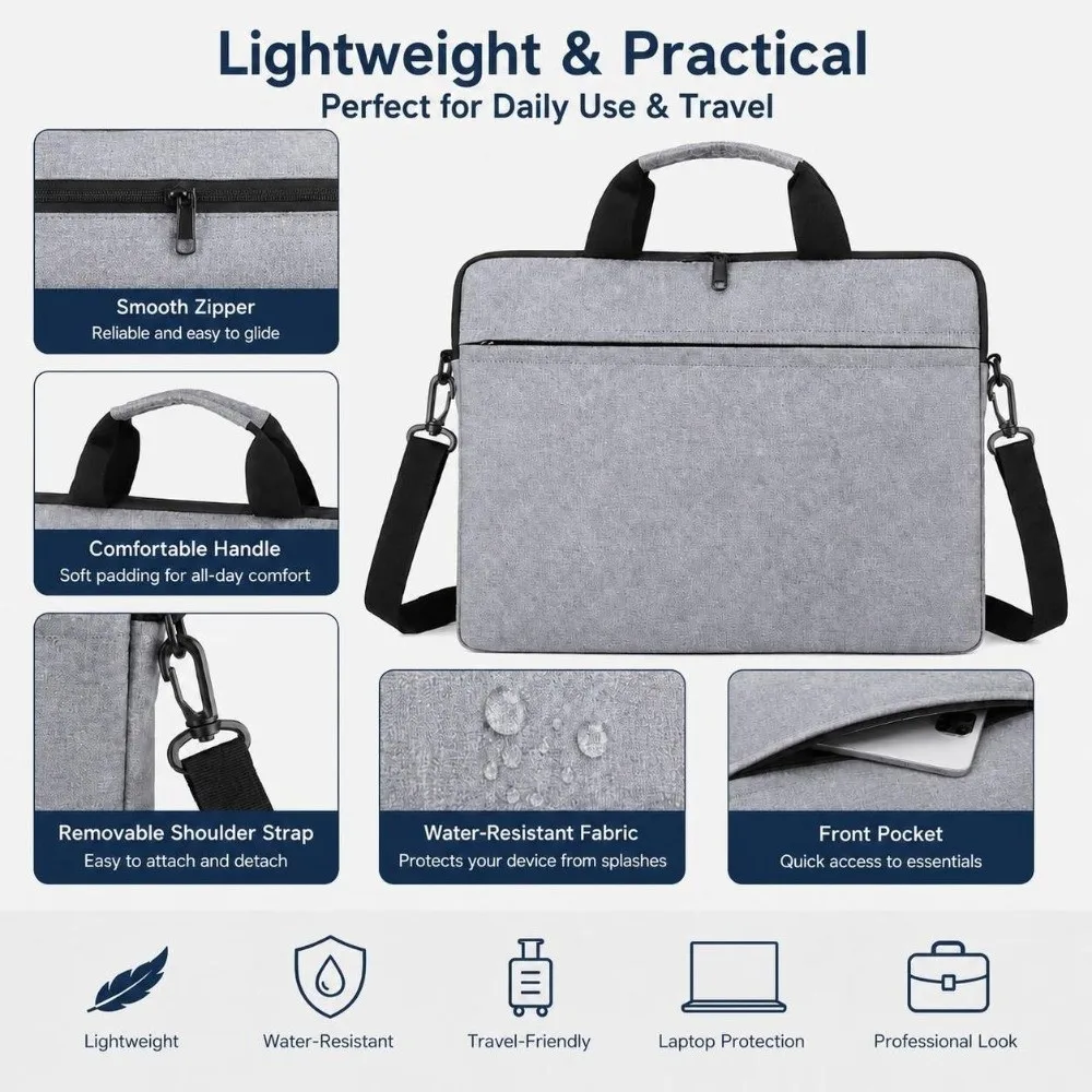 Protective Pouch Shockproof Large Capacity Shoulder Bag Notebook Cover Laptop Handbag Laptop Sleeve Case For HP Dell Lenovo