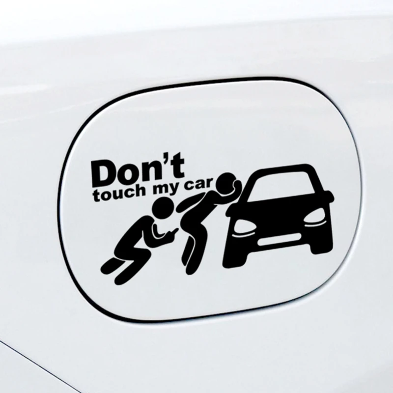 Creative Don\'t Touch My Car Car Sticker Decals - Funny Exterior Auto Decals for Car Window Accessories