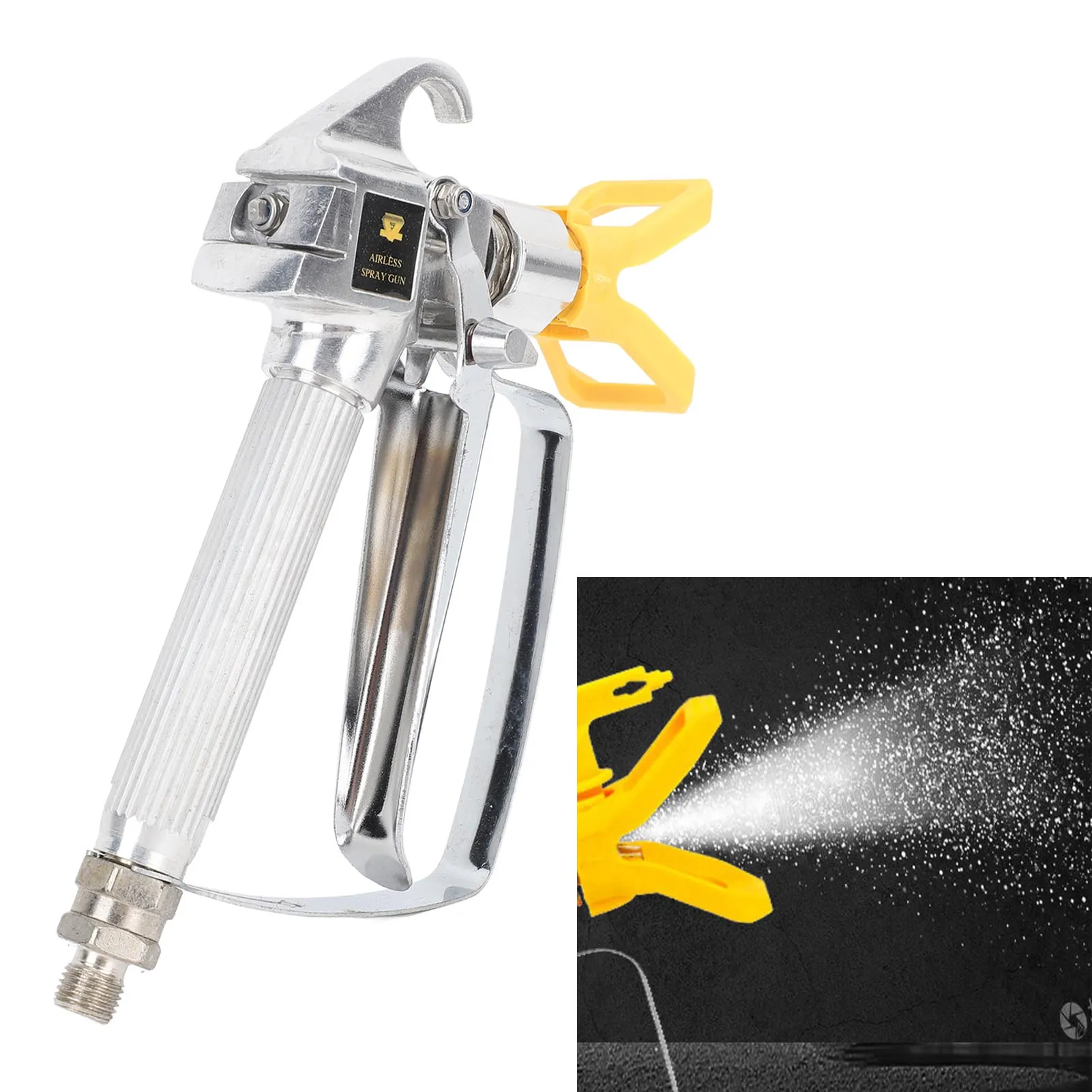 Airless Spritzpistole mit Düse, Hochdruck Tragbare Wandfarben-Spritzpistole aus Eisen zum Sprühen von Farbe, Spachtelmasse und Latex
