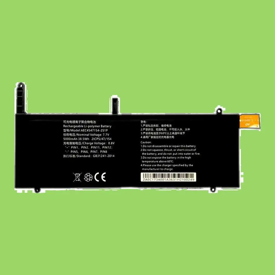 

For Gpd Pocket 3 Pocket3 P3 Laptop Batteria Battery AEC4547154-251P Stable 5000Mah Reliable Power Supply