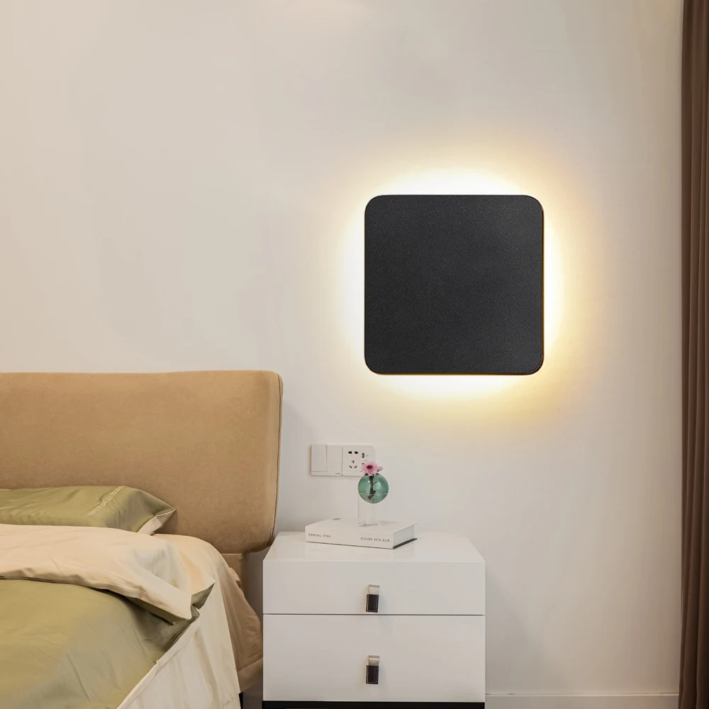 Lámpara LED de pared impermeable para exteriores, luz decorativa IP65 para jardín, porche, pasillo, accesorio de iluminación para Baño