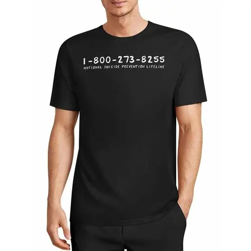 Psychological Aid Hotline Public Service Advertising Printed T-Shirt