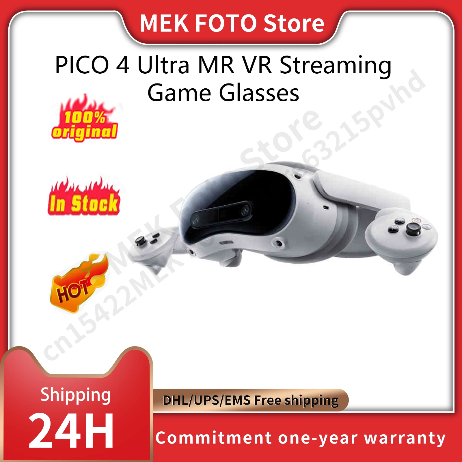 PICO4 Ultra 12G+256G VR MR Headset Mixed Reality Experience 4K Binocular Vision Display Mirror Mac Windows Phone screen