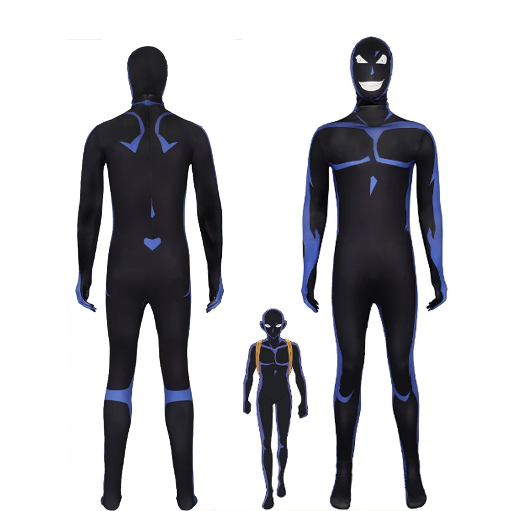 Erwachsene Kinder Anime Detektiv Shadowman Cosplay Kostüme Dark Man Overalls Conan Cosplay Für Hallowmas Karneval Party Outfit