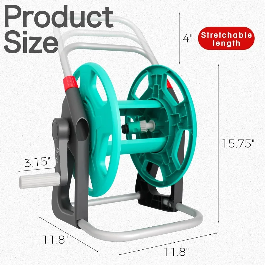 حديقة خرطوم المياه بكرة CartHolds 5080 قدم من 5 8 بوصة خرطوم المحمولة خرطوم الأنابيب حامل للخارج #2