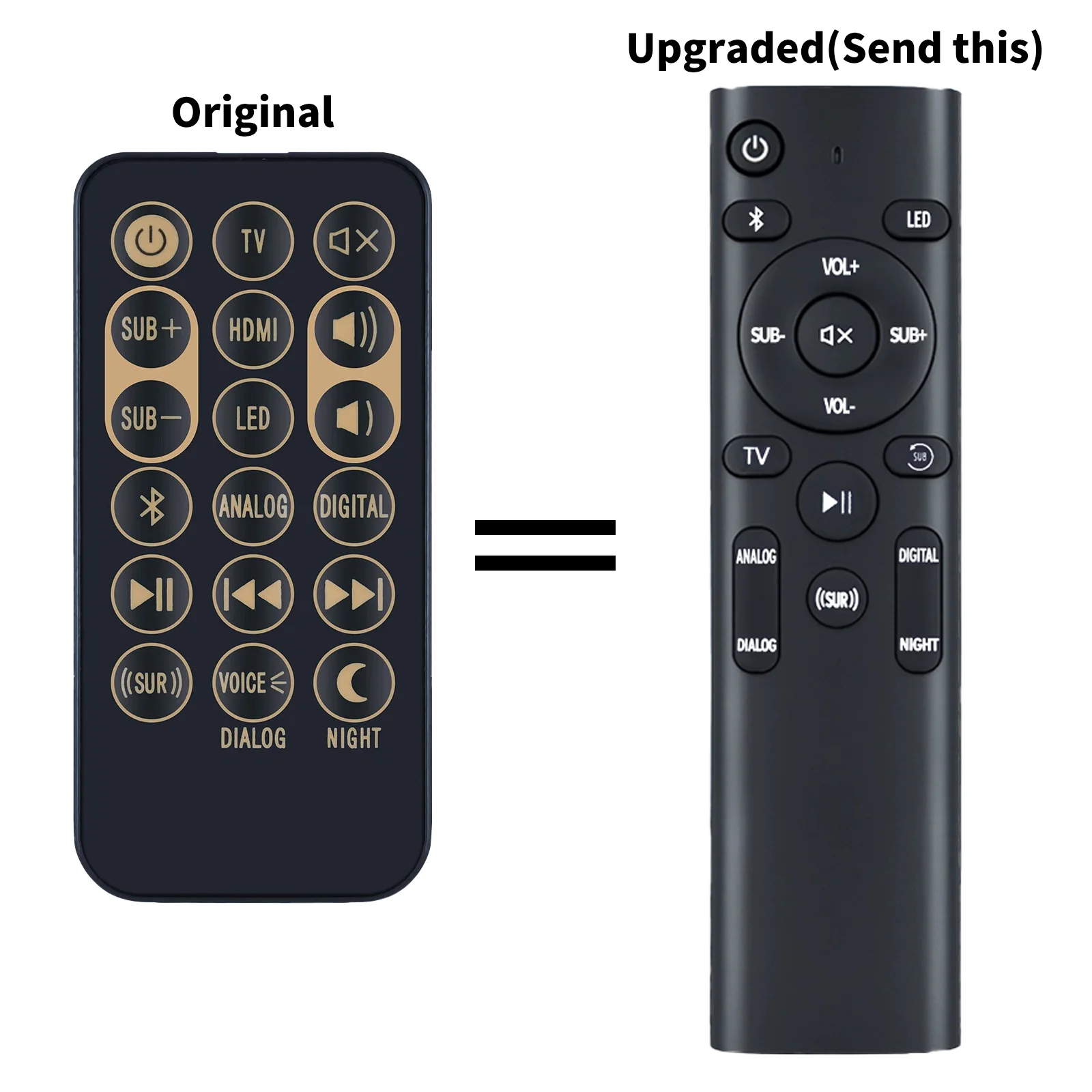 Replacement Remote Compatible with Klipsch SoundBar RSB-3 RSB3 R4B R-4B 1062590 RSB6 RSB-6 RSB8 RSB-8 RSB-11 RSB-14 1062590