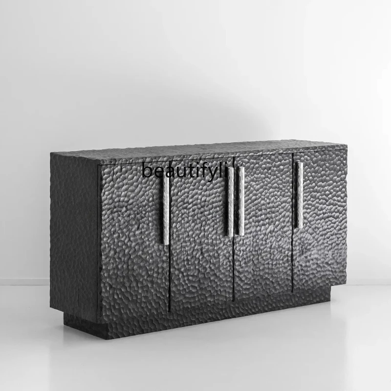 

Closure cabinet light luxury new living room entry bedroom can sit floor cabinet Hong Kong style dining side TV cabinet