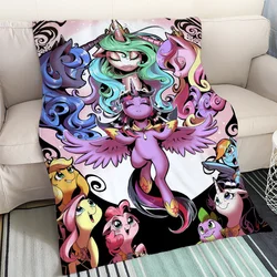 Designer Blanket Throw M-My-Little-Pony Luxury Blankets Sofa Decoration Microfiber Bedding Cobija Interior for Home Fluffy Plaid