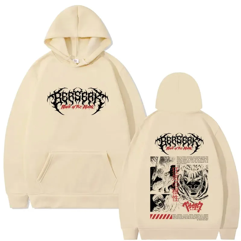 أنيمي Berserk الشجاعة الجرافيك هوديي المبارز جاتسو التضحية Zodd البلوز الرجال النساء عادية الصوف كنزة بمقاس كبير هوديس