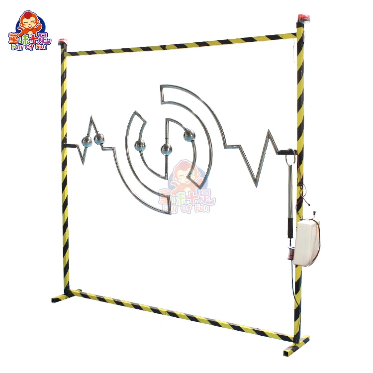 Amusement Park Custom Carnival Giant Kids Game Stalls Steady Hand Challenge Shock Reaction Maze Buzz Wire Game for Adult