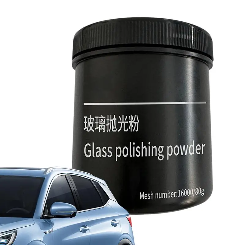 

Windshield Polishing Powder Auto Removes Dirt And Water Stains 80g Anti-Glare Oil Film Cleaning Car Windshield Cleaner Long-Term