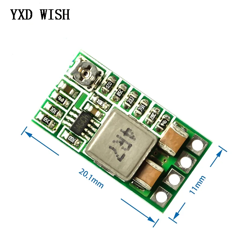 5 pz Mini DC-DC 12-24V a 5V 3A Step Down modulo di alimentazione tensione convertitore Buck regolabile 97.5% 1.8V 2.5V 3.3V 5V 9V 12V