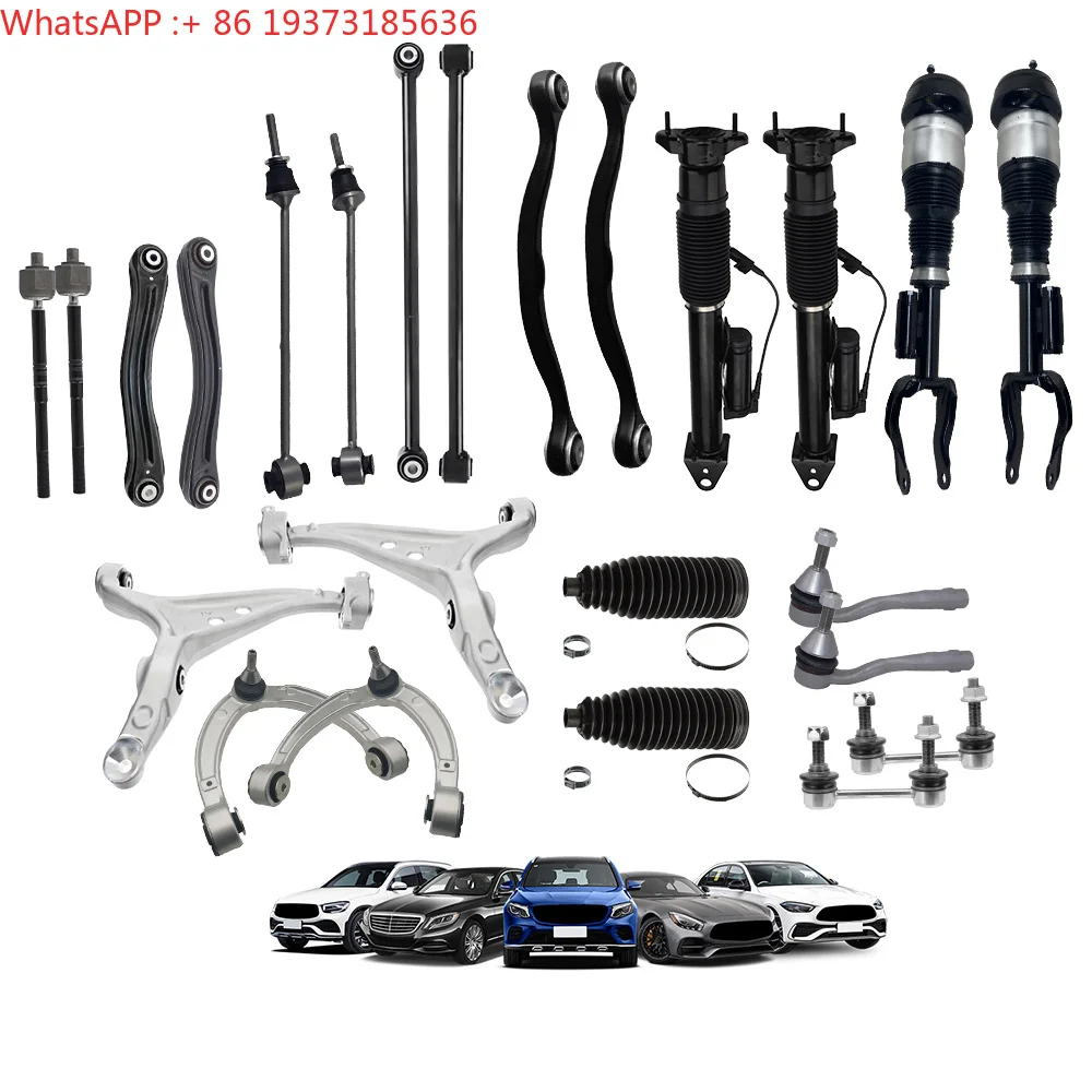 For 24Pcs Chassis Suspension Kit Shock Absorber Control Arm Tie Rod Sway Bar Link for Mercedes-Benz W166 GL ML