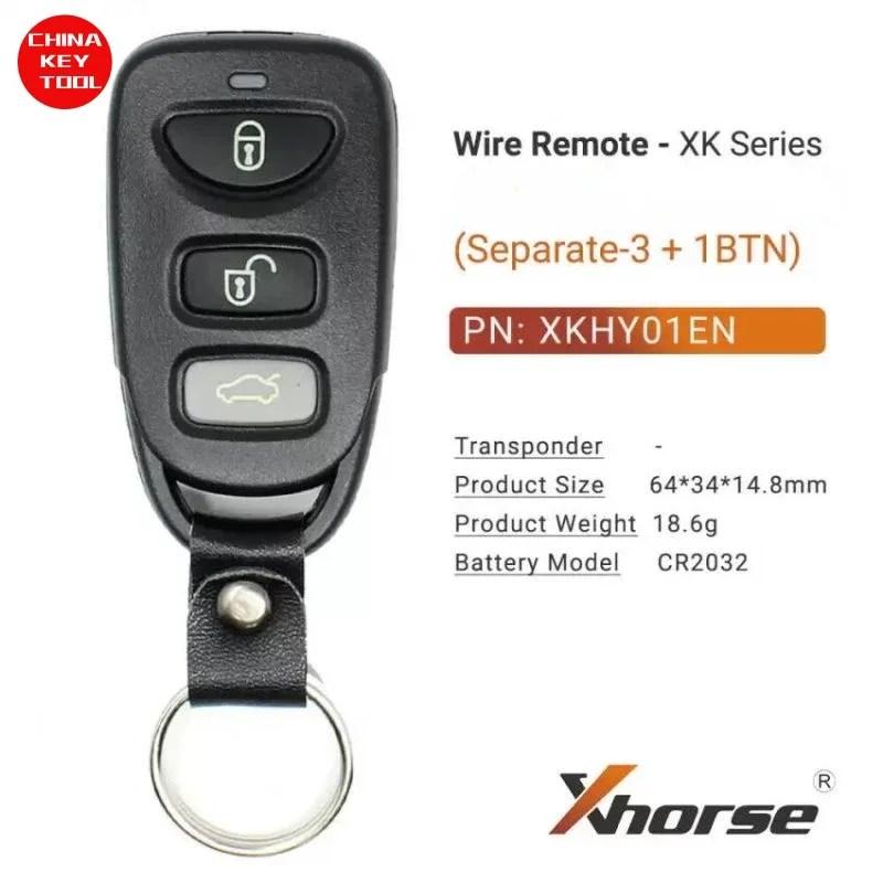 1PCS Xhorse Wire Remote For Hyundai Style 3+1 Separate Buttons XKHY01EN