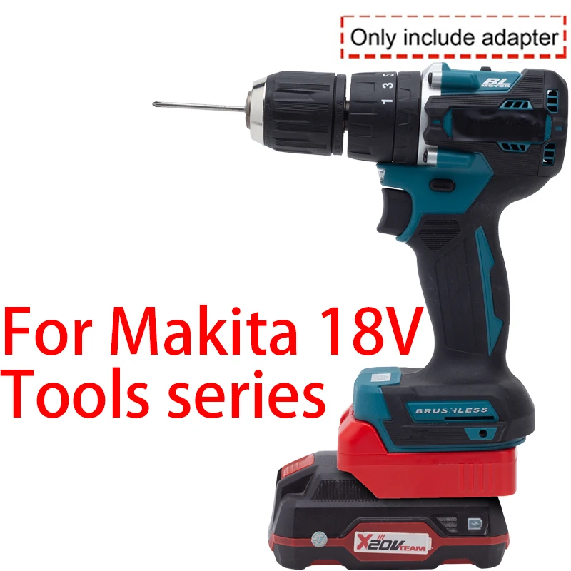 Imagem -03 - Conversor de Bateria para Ferramentas Makita Compatível com Adaptador de Bateria de Íon-lítio Lidl Parkside X20v sem Ferramentas e Bateria