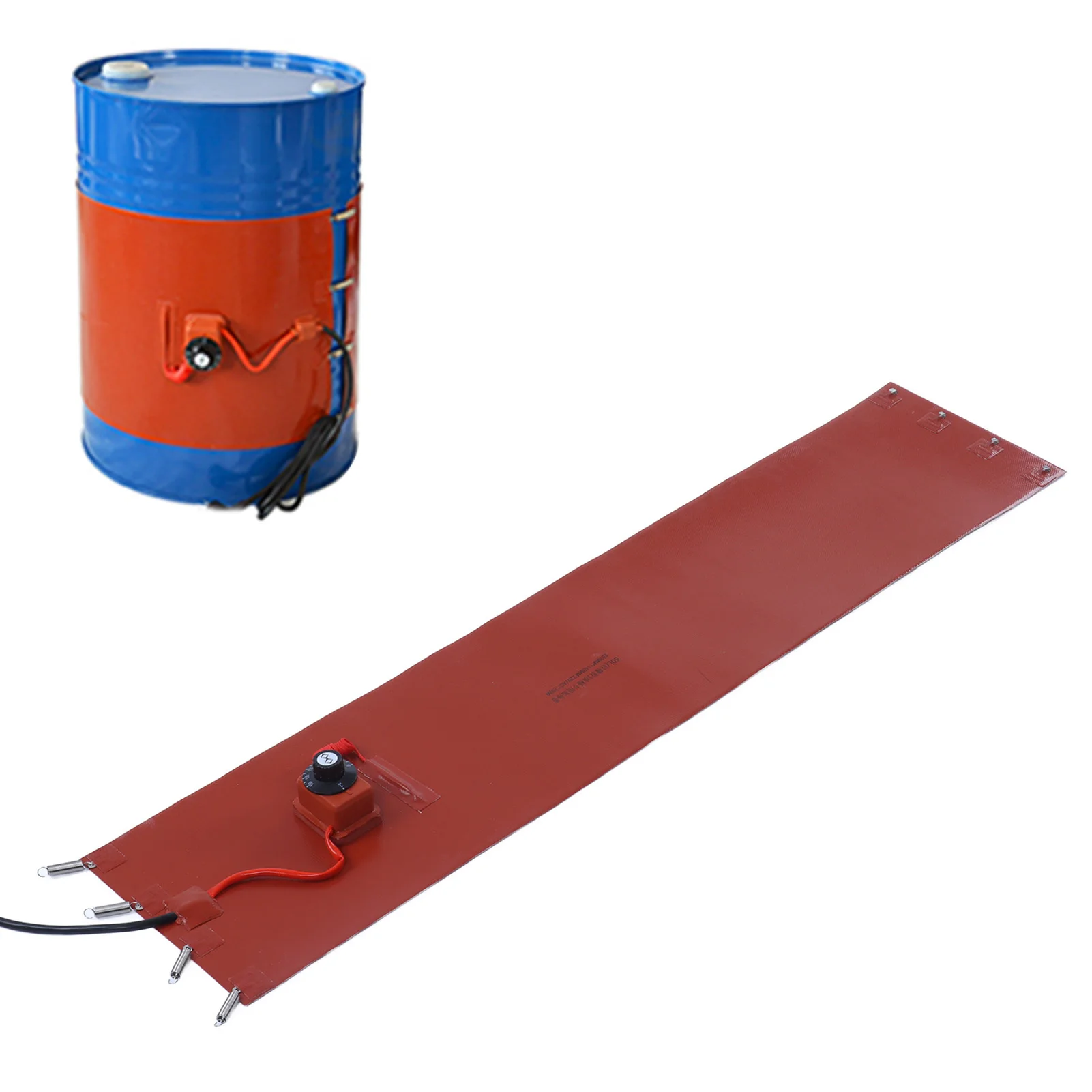 50L طبل سخان طبل سخان 1200 واط طبلة زيت سيليكون بطانية التدفئة الكهربائية مع ترموستات التعامل مع المعدات سخان طبلة زيت