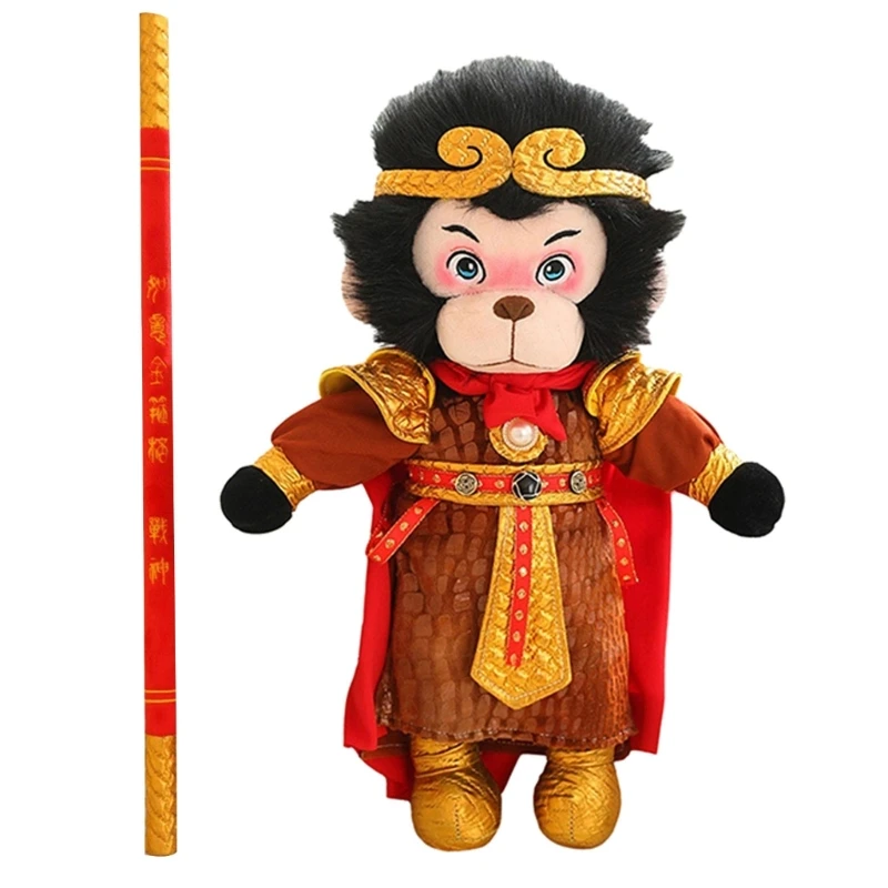 Brinquedo macio colecionável personagem macaco para decoração casa História da mitologia chinesa