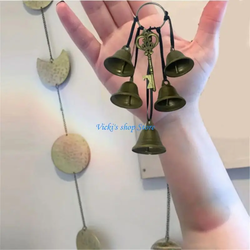 سلسلة مفاتيح Windchime Windchime المصنوعة يدويًا قلادة سهلة الإعداد في الهواء الطلق مع أصوات مهدئة للتجمعات تحت عنوان