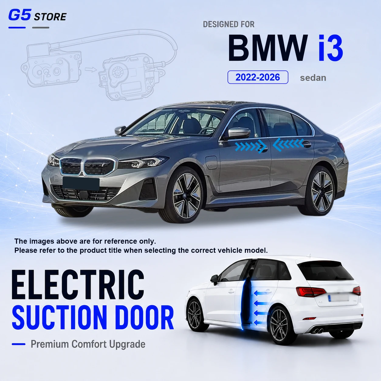 For BMW i3 G28 BEV 2022-2026 Car Electric Suction Door Power-assisted Closing Door Soft-close Function