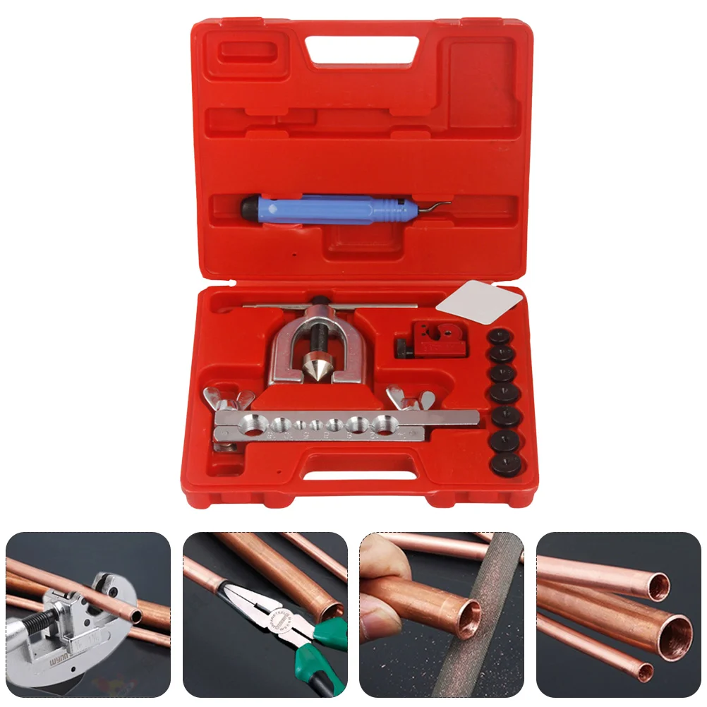 

Air Conditioning Reamer Conditioner Flaring Tools Double Kit Brake Line Tube Pipeline Tubing